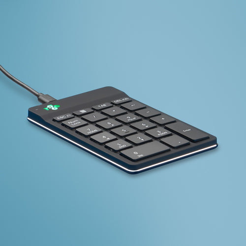 Numeric Keypad R-Go Tools RGOCONMWDBL Ergonomic USB Wired Break Software 1.5m Cable