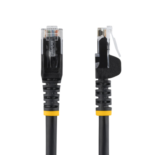 CAT6 Ethernet Cable StarTech 15ft Black Snagless 10 Pack