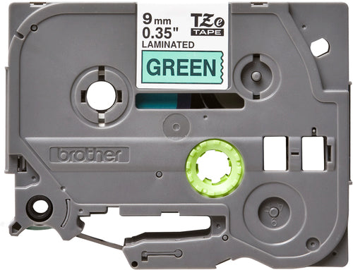 Label-Making Tape Brother TZE-721 9mm Black on Green Thermal Transfer - TZE721