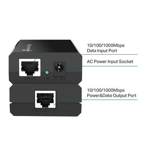 PoE Injector TP-Link Omada POE150S IEEE 802.3af Fast Gigabit Ethernet - POE150S