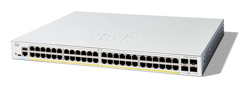 Network Switch Cisco Catalyst 1200-48P-4X 48-Port GE PoE 4x10GE SFP+ Managed - C1200-48P-4X