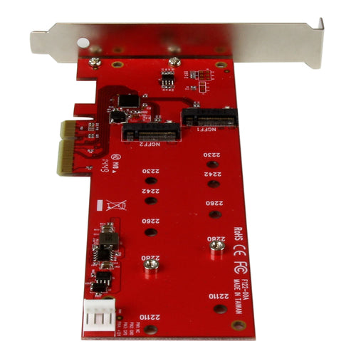 M.2 SATA SSD Controller Card StarTech.com PCIe Full-height Low-profile