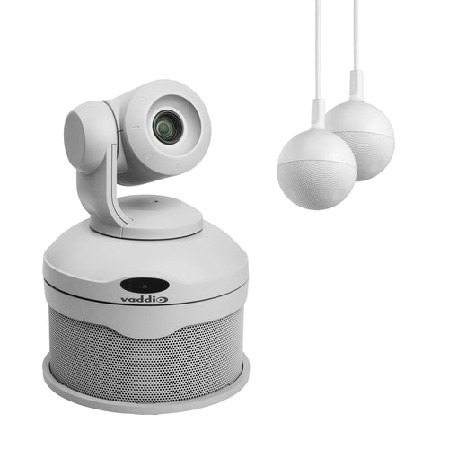 Vaddio ConferenceSHOT AV Video Conferencing Camera - 2.1 Megapixel - 60 fps - White - USB 3.0 - 2.4 99999950200W webcam