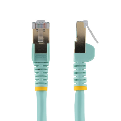 Networking Cable StarTech.com C6ASPAT2AQ CAT6a 10GbE 2ft RJ45 Aqua