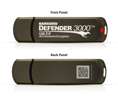 USB Flash Drive iStorage Kanguru Defender 3000 16GB AES-XTS Encryption USB 3.0