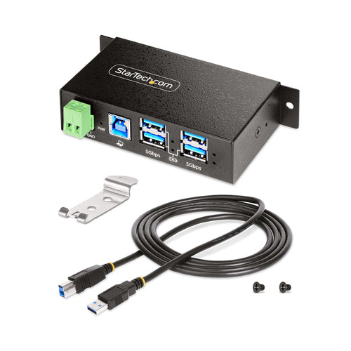 USB Hub 3.2 Gen 1 Type-A & Type-B StarTech 5000 Mbit/s Black Metal