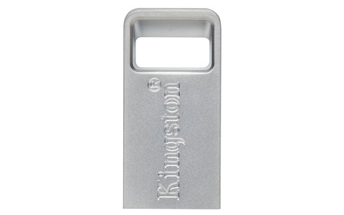 128GB Kingston DataTraveler Micro USB 3.2 Flash Drive 200MB/s Capless Silver