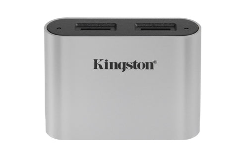Kingston Technology Workflow microSD Reader - USB 3.2 Dual-Slot - UHS-II - Black/Silver