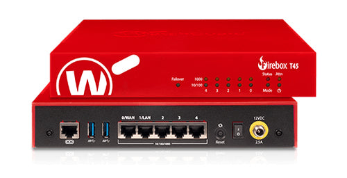 WatchGuard Firebox T45-CW + 1-month Standard Support hardware firewall