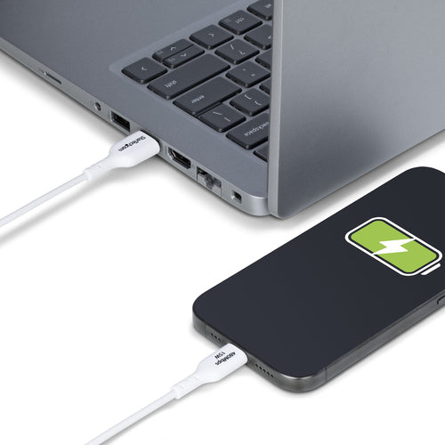 USB Cable StarTech 6.6ft USB-A to USB-C 3A USB 2.0 TPE Jacket - USB2AC2MNCWHE