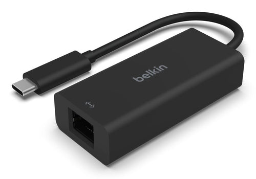 USB Type-C to RJ-45 Ethernet Adapter Belkin INC012BTBK Male Female Black