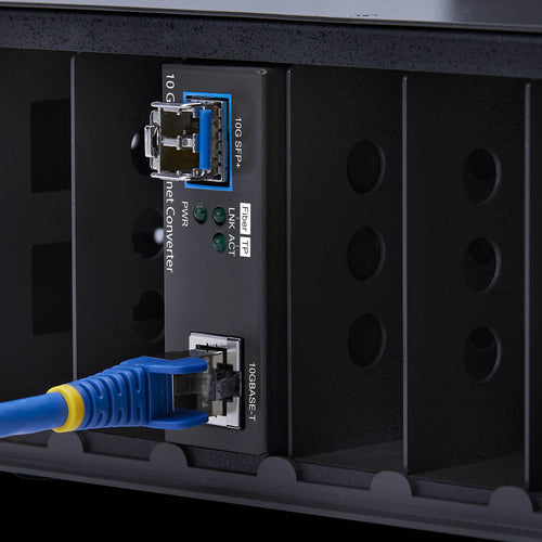 10GbE SFP+ Fiber Media Converter 10 Gigabit Ethernet RJ-45 to 10GBASE-X