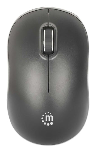 Wireless Optical Mouse 1200 DPI Ambidextrous Black USB-A Receiver