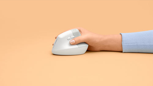 Vertical Ergonomic Mouse Logitech Lift 4000 DPI RF Wireless Bluetooth White