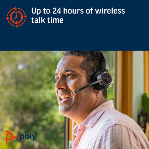Headset HP Poly Voyager 4310 USB-A Wireless 122g Microsoft Teams Certified - 77Y91AA