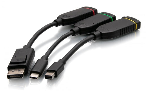 4K HDMI Dongle Adapter Ring Universal Mount - C2G with Mini DisplayPort, USB-C