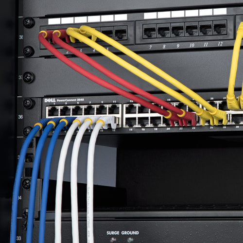 CAT6a Ethernet Cable 6in 10GbE 500MHz Snagless White
