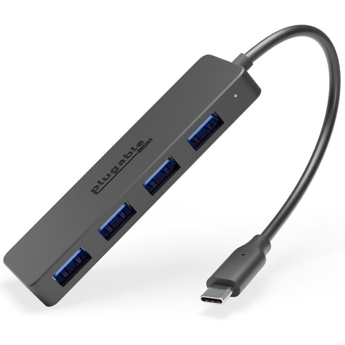 USB Hub Plugable Technologies USBC-HUB4A 4-Port USB 3.0 5000 Mbit/s Compact