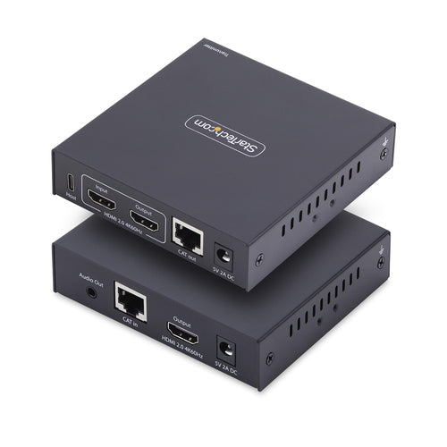4K HDMI KVM Extender Over IP Network 60Hz Black Transmitter Receiver Kit
