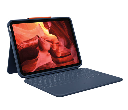 Logitech Rugged Combo 4 Keyboard for iPad 1.2mm Key Travel Blue