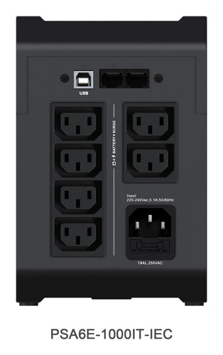 UPS Vertiv PSA6E-1000IT-IEC 1000VA 525W Line-Interactive Sine - PSA6E-1000IT-IEC