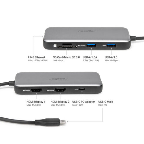 Rocstor Y10P030-S1 laptop dock/port replicator