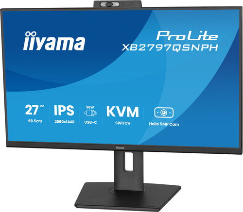 27-Inch Monitor iiyama ProLite XB2797QSNPH-B1 2560x1440 IPS 4ms HDMI DP USB - XB2797QSNPH-B1