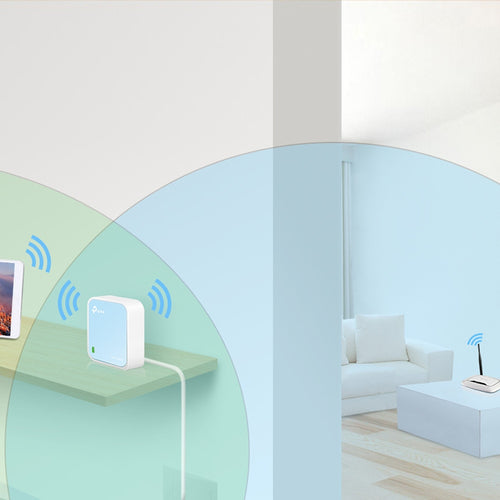 Wireless Router TP-Link TL-WR802N Wi-Fi 4 2.4GHz Portable Ethernet LAN