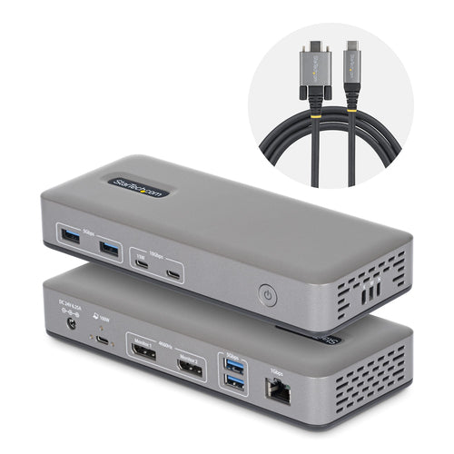 USB-C Docking Station StarTech.com 201UE 4K 100W 1GbE Dual-Monitor - 201UE-USBC-DOCK