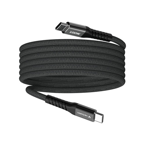 USB Cable Verbatim Sync & Charge Magnetic 100W USB-C 1.2m Black