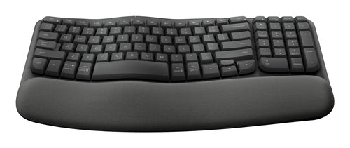 Wireless Full-size Logitech Wave Keys Keyboard QWERTY Graphite Membrane