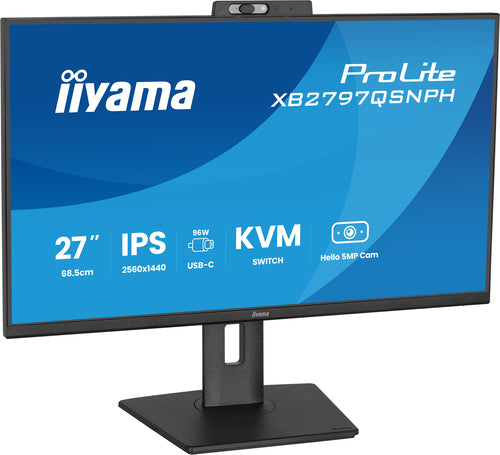 27-Inch Monitor iiyama ProLite XB2797QSNPH-B1 2560x1440 IPS 4ms HDMI DP USB - XB2797QSNPH-B1