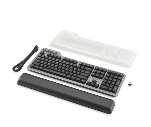 Mechanical Wired & Wireless Keyboard Kensington MK7500F QWERTY LED Aluminium Black