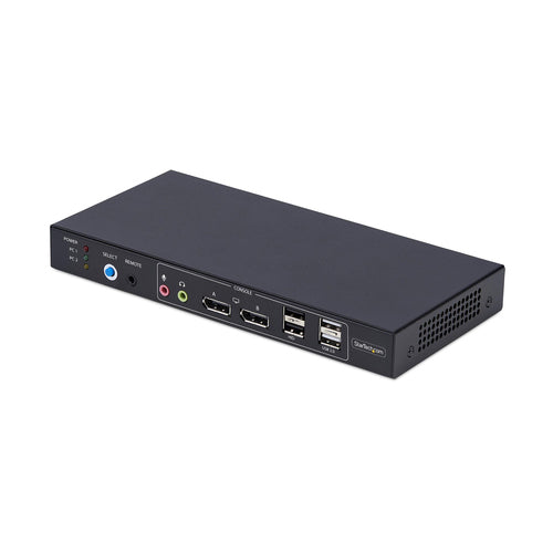 2-Port Dual-Monitor DisplayPort KVM Switch 4K 60Hz Hotkey Switching