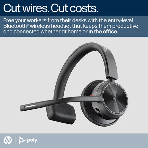 Wireless Headset HP Poly Voyager 4310 Microsoft Teams Certified +BT700 Dongle - 77Y93AA
