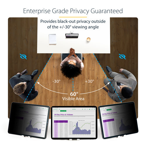 4-Way Privacy Screen Filter for 12.9-inch iPad Pro - StarTech.com