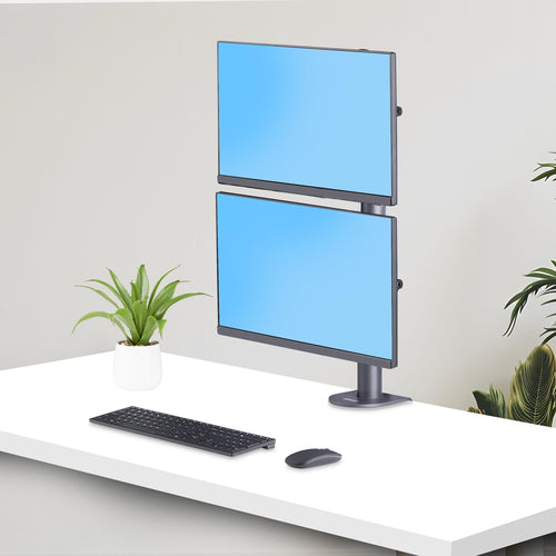 StarTech.com H2MPV-MONITOR-MOUNT Dual Monitor Mount - Supports 2x 49" Monitors, VESA 100x100, 70lb Capacity