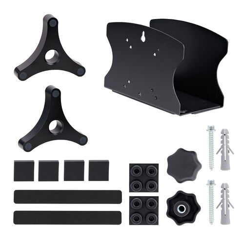Wall-Mounted CPU Holder Bracket Heavy-Duty Adjustable 40lb Support Desktop Tower