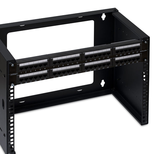 48-Port 2U Rackmount Cat6 Ethernet Patch Panel UTP RJ45 10/100/1000Base-T
