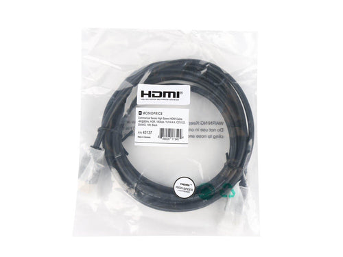 HDMI Cable 3m Monoprice 3D 18 Gbit/s Type A Black