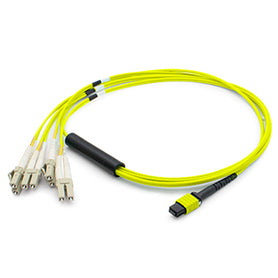 AddOn Networks 9m, MPO/4xLC InfiniBand/fibre optic cable