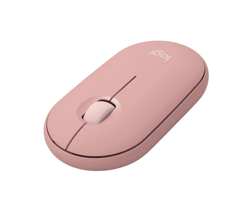 Logitech Pebble M350s Wireless Mouse 4000 DPI Bluetooth Ambidextrous Pink