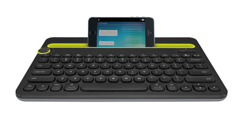 Wireless Bluetooth Keyboard Logitech Black Ergonomic Design