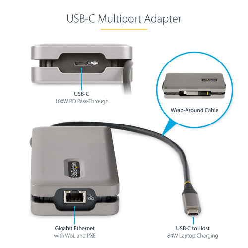 StarTech.com DKT31CVHPD3 laptop dock/port replicator