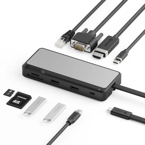 USB-C Travel Dock ALOGIC Fusion Pro TOUR 100W Wired 10Gbps Grey