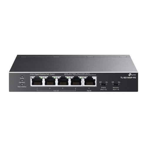 Gigabit Ethernet PoE Network Switch TP-Link TL-SG1005P-PD Wall Mountable