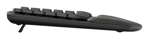 Wireless Full-size Logitech Wave Keys Keyboard QWERTY Graphite Membrane