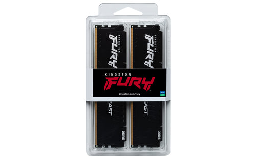 Memory Module Kingston Technology FURY Beast 32GB 5600MT/s DDR5 CL36 DIMM Kit of 2 - KF556C36BBEK2-32