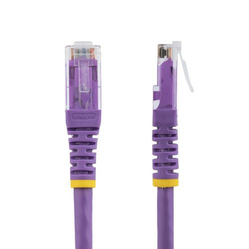 CAT6 Ethernet Cable StarTech.com 20ft 250MHz 100W PoE RJ45 Purple