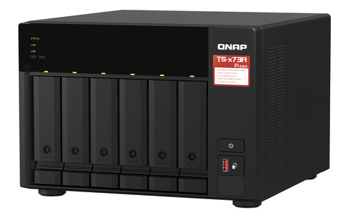 QNAP TS-673A NAS Tower Ryzen Embedded V1500B 8GB DDR4